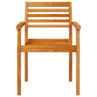 Houten tuinstoelen van massief acaciahout voor tuin en terras - Tuinstoelen