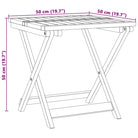 Houten tuintafel van massief acaciahout eenvoudig schoon en duurzaam - Tuintafels