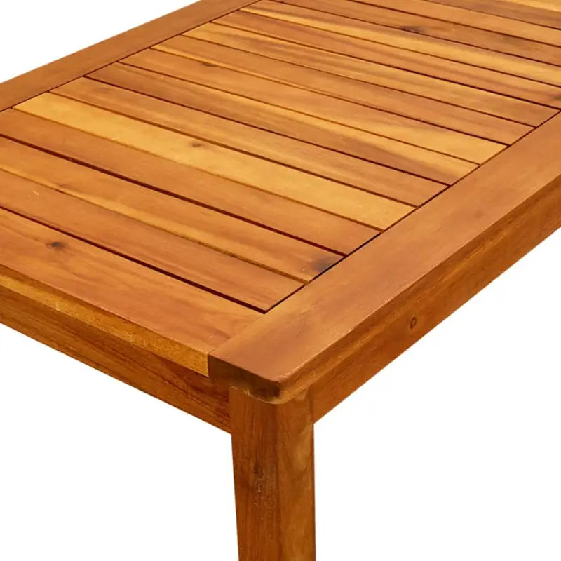Houten tuintafel van massief acaciahout met natuurlijke olieafwerking - Tuintafels