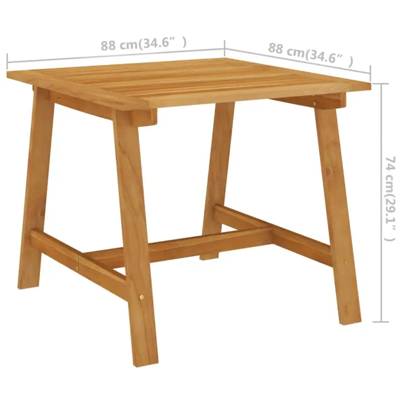 Houten tuintafel van massief acaciahout voor binnen en buiten - Tuintafels