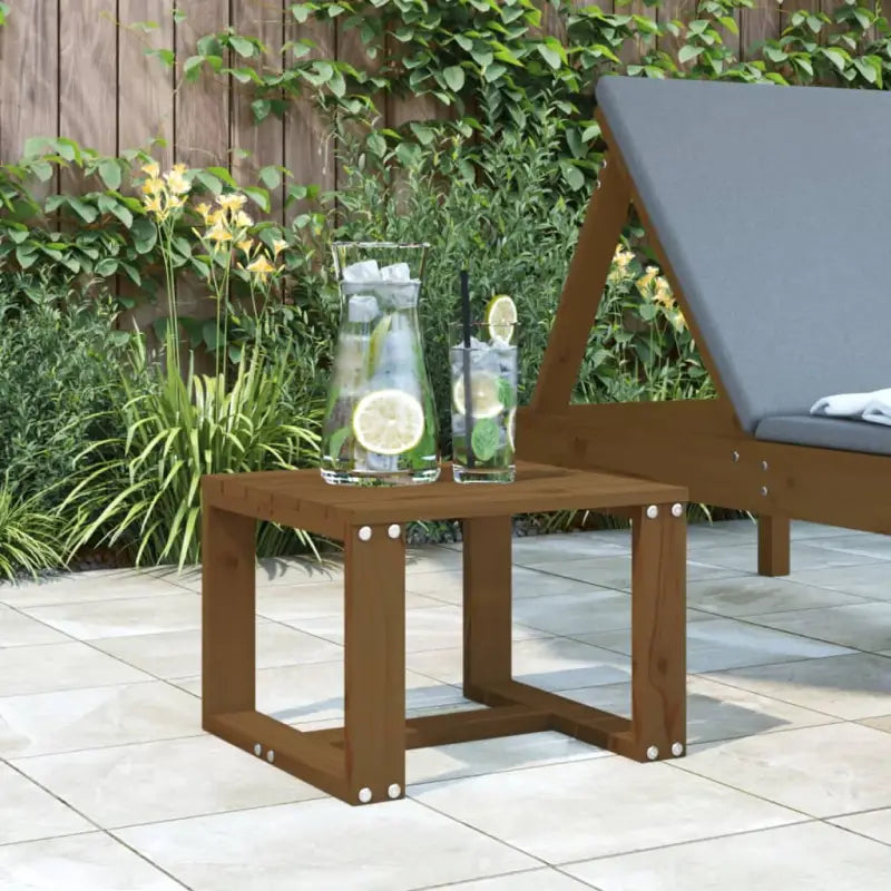 Houten tuintafel van massief douglashout voor buitengebruik - Honingbruin grenenhout / 1 - Tuintafels