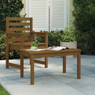 Houten tuintafel van massief grenenhout voor gezellige buitenmaaltijden - Honingbruin grenenhout / 82.5 x 50.5 x 45 cm
