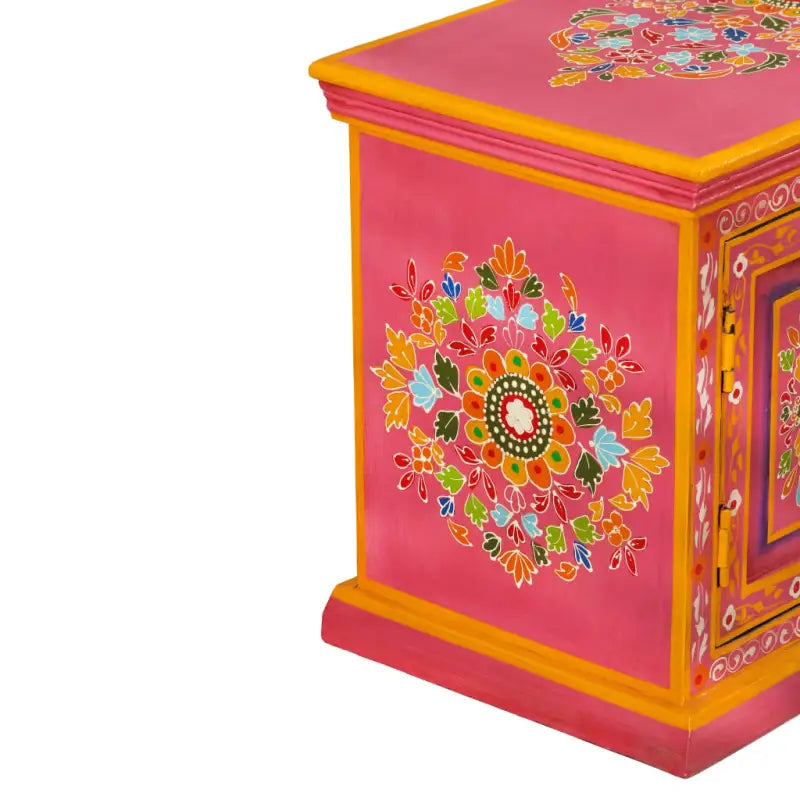 Houten Tv-meubel met decoratieve details van massief mangohout - Tv-meubels