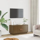 Houten Tv-meubel van massief grenenhout voor een moderne woonkamer - Honingbruin / 1 - Tv-meubels