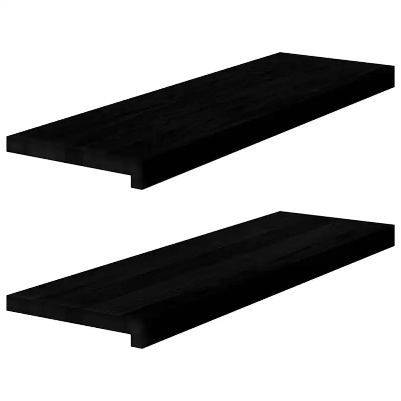 Houten vensterbanken van massief eikenhout voor een natuurlijke uitstraling - Donkerbruin / 80 x 30 x 2 cm / 1