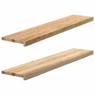 Houten vensterbanken van massief eikenhout voor een natuurlijke uitstraling - Naturel / 120 x 25 x 2 cm / 1