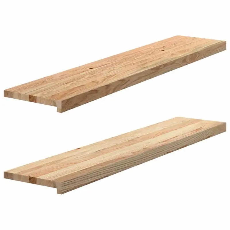 Houten vensterbanken van massief eikenhout voor een natuurlijke uitstraling - Naturel / 120 x 25 x 2 cm / 1
