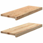 Houten vensterbanken van massief eikenhout voor een natuurlijke uitstraling - Naturel / 70 x 30 x 2 cm / 1