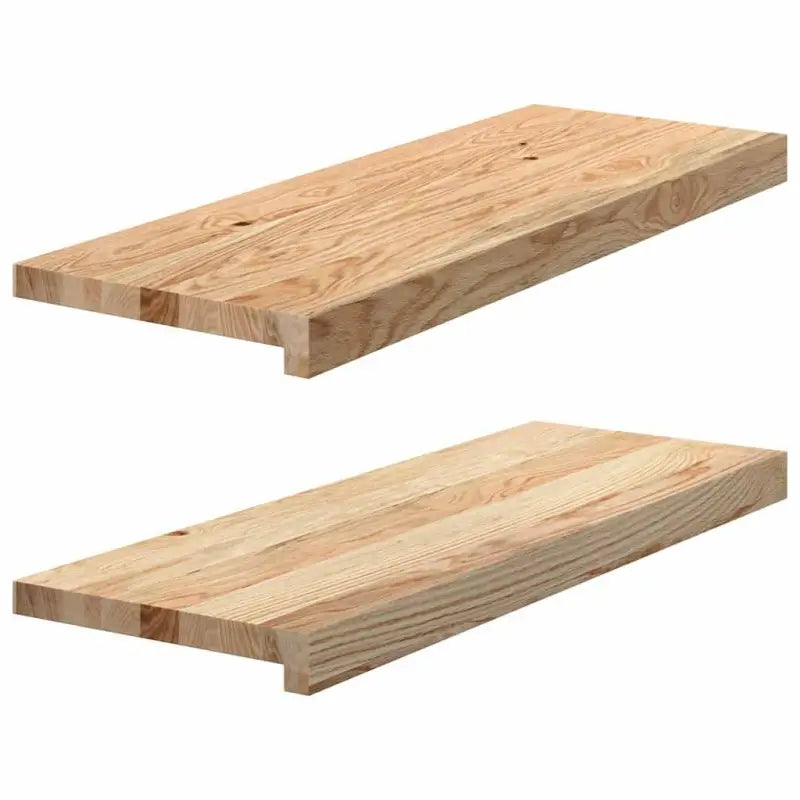 Houten vensterbanken van massief eikenhout voor een natuurlijke uitstraling - Naturel / 70 x 30 x 2 cm / 1