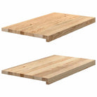 Houten vensterbanken van massief eikenhout voor een natuurlijke uitstraling - Naturel / 70 x 40 x 2 cm / 1