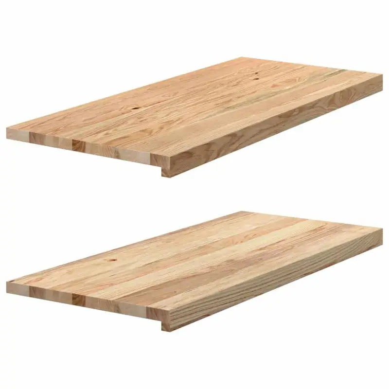 Houten vensterbanken van massief eikenhout voor een natuurlijke uitstraling - Naturel / 90 x 40 x 2 cm / 1