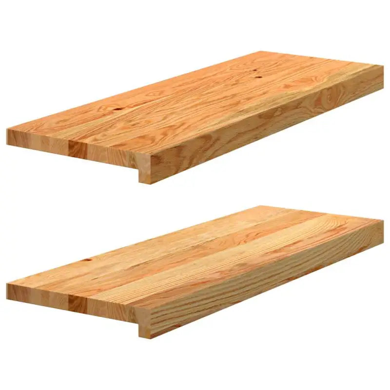 Houten vensterbanken van massief eikenhout voor een natuurlijke uitstraling - Lichtbruin / 70 x 25 x 2 cm / 1