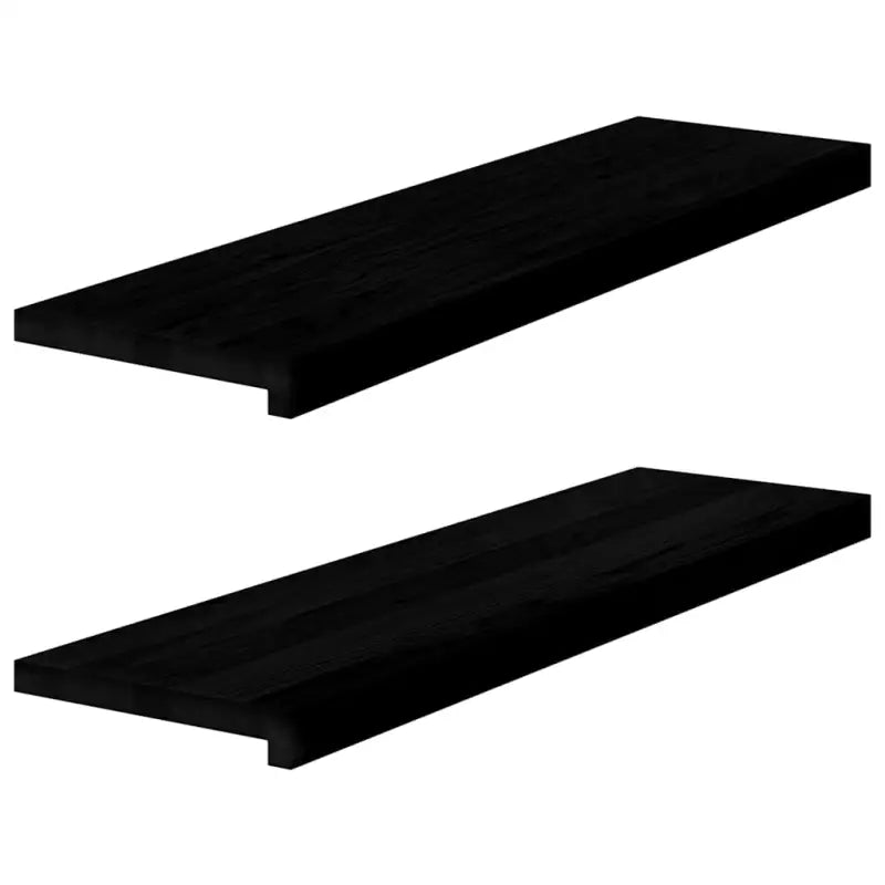 Houten vensterbanken van massief eikenhout voor een natuurlijke uitstraling - Donkerbruin / 90 x 25 x 2 cm / 1