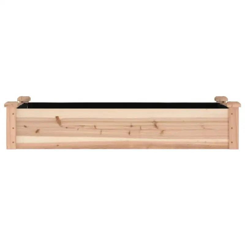 Houten verhoogd plantenbak van massief vurenhout met open bodem - Bloempotten & plantenbakken