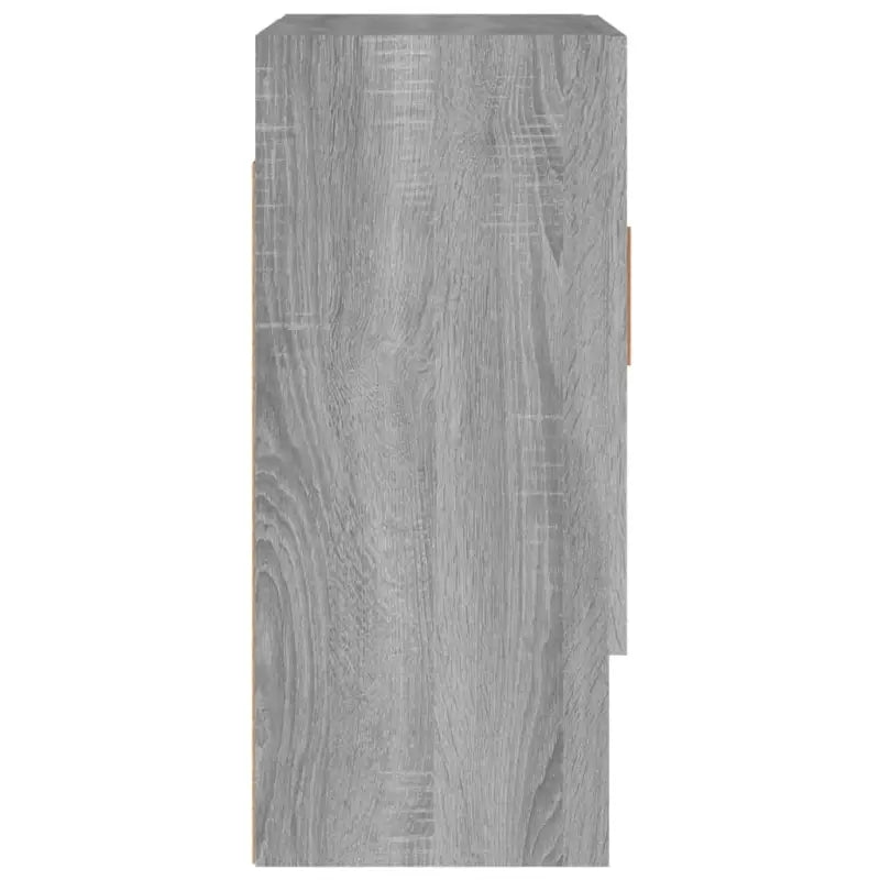 Houten wandkast in grijs sonoma met bewerkt hout voor Scandinavisch design - Opbergkasten & lockerkasten