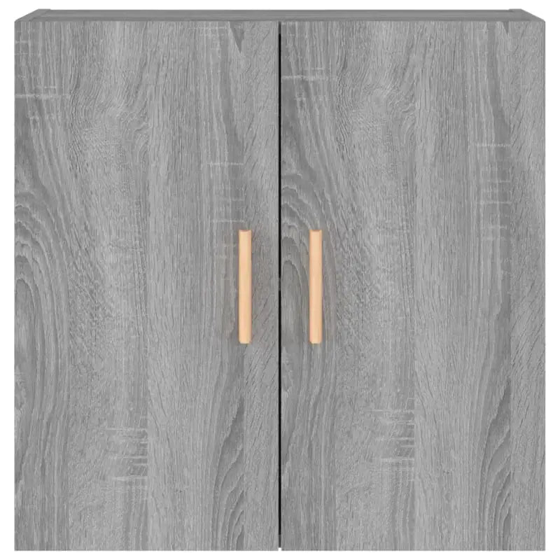 Houten wandkast met Scandinavische charme in grijs Sonoma bewerkt hout - Opbergkasten & lockerkasten