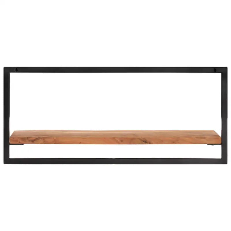 Houten Wandplanken van Massief Acaciahout voor Boeken en Decoratie - 80 x 25 x 35 cm / 2 / 1 - Wandplanken