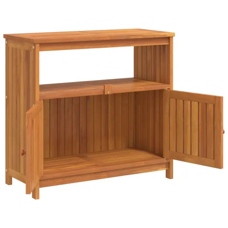 Houten wandtafel van massief acaciahout voor binnen en buiten - Tuintafels