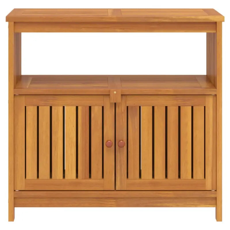 Houten wandtafel van massief acaciahout voor binnen en buiten - Tuintafels