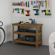 Houten werkbank van massief grenenhout voor een rustieke uitstraling - Werkbanken