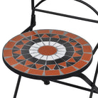 Ijzeren frame mozaïek bistroset voor tuin en balkon laten staan levering bevat - Tuinsets