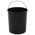 Inbouw prullenbak roestvrij staal levering bevat 12 L voor keukenafval - Zwart en zilver / 27 x 31 cm / 1