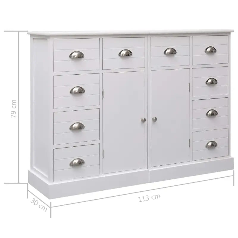 Individuele dressoirs of één set levering bevat in trendy houten design - Dressoirs & buffetkasten