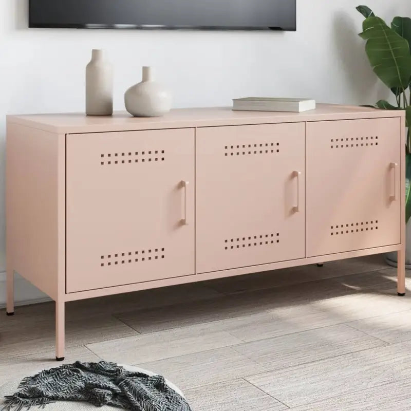Industrieel houten tv-meubel voor woonkamer of slaapkamer - Roze / 1 - Tv-meubels