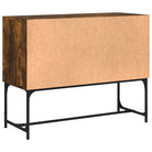Industriële dressoir met metalen poten en bewerkt hout - Dressoirs & buffetkasten