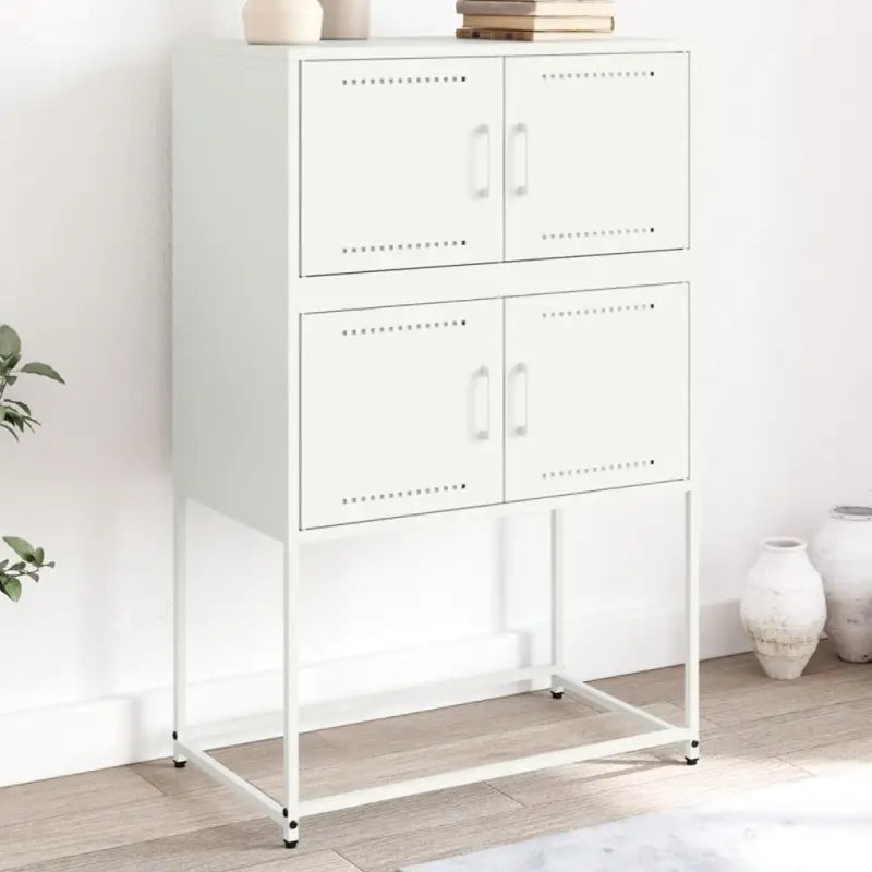 Industriële Dressoir met Robuust Staal voor Woon- en Slaapkamers - Wit / 1 - Dressoirs & buffetkasten