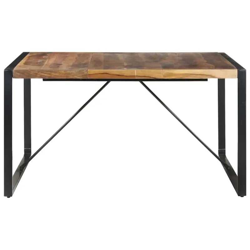 Industriële eettafel van massief acaciahout voor een uniek meubelstuk - Eettafels