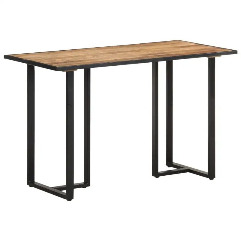 Industriële eettafel van massief mangohout voor een robuuste look - 120 x 60 x 76 cm / 1 / Ruw mangohout - Eettafels