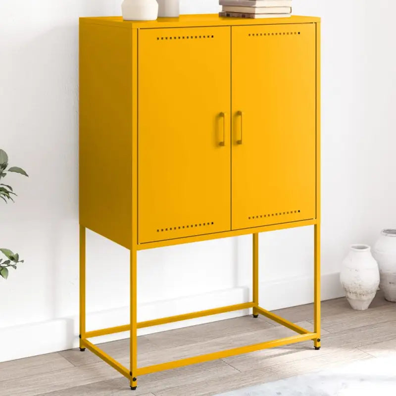 Industriële hoge kast voor woon- of slaapkamer met robuust staal - Dressoirs & buffetkasten