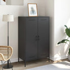 Industriële hoge kast voor woonkamer of slaapkamer van stevig staal - Dressoirs & buffetkasten