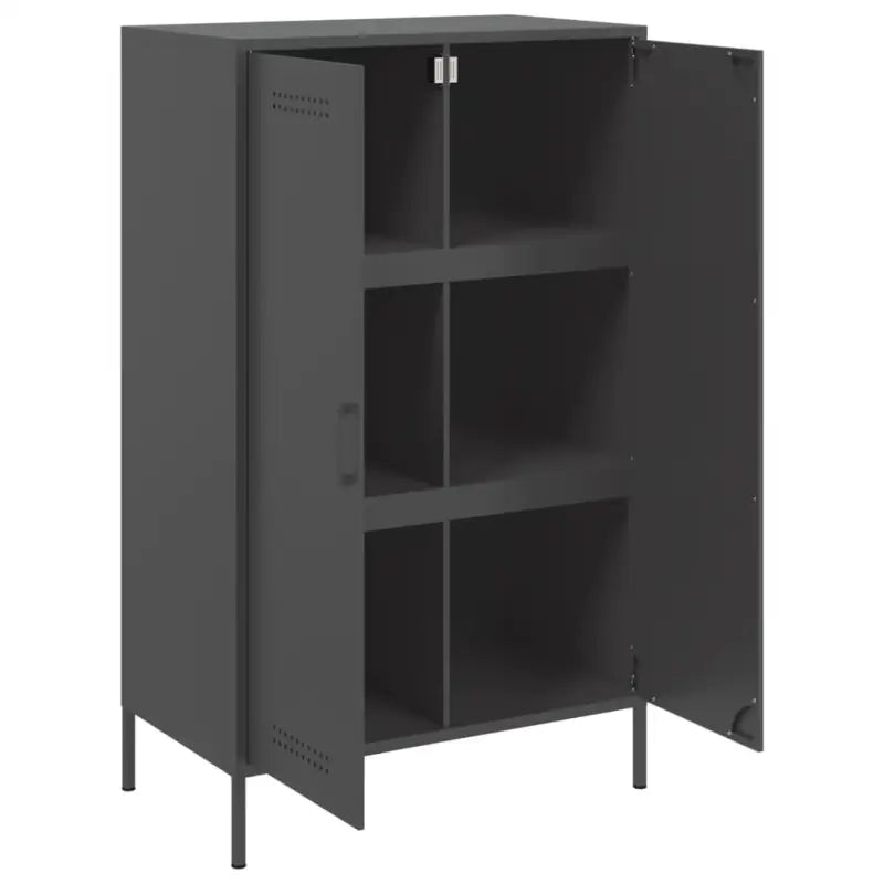 Industriële hoge kast voor woonkamer of slaapkamer van stevig staal - Dressoirs & buffetkasten
