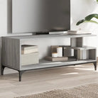 Industriële tv-meubel in Grijs Sonoma met gepoedercoat staal - Grijs sonoma / 1 - Tv-meubels