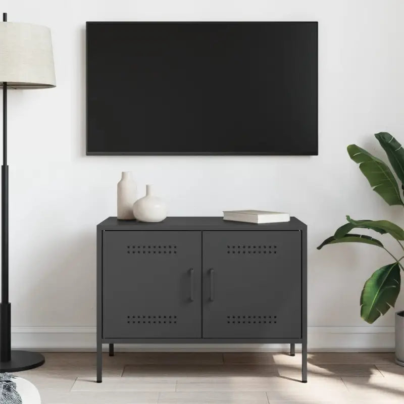 Industriële Tv-meubels voor een tijdloze uitstraling - Zwart / 1 - Tv-meubels