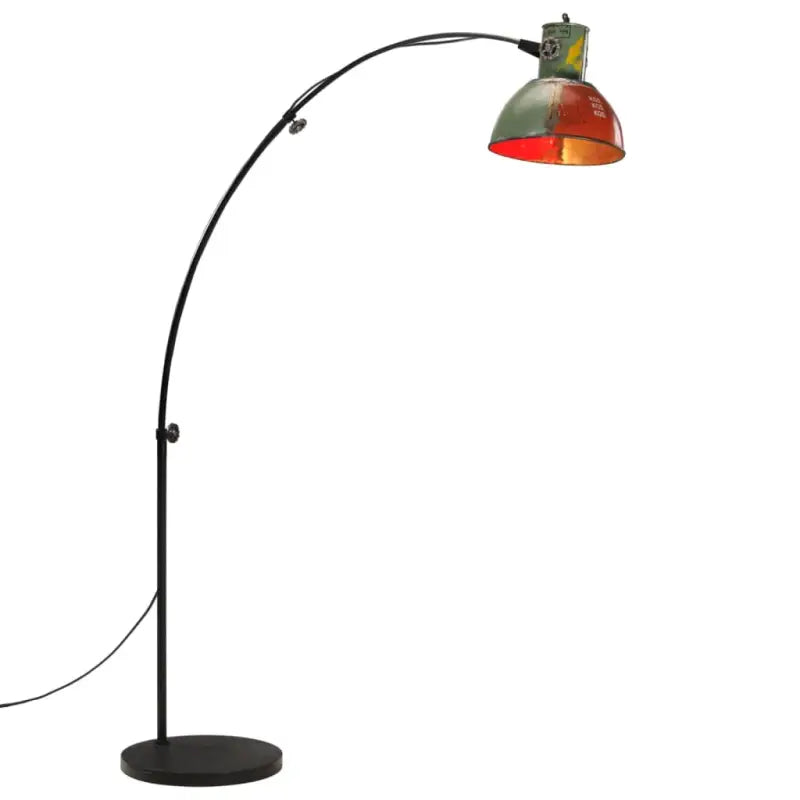Industriële vloerlamp met E27 fitting in verweerd rood stijl - Multikleur / 1 - Lampen