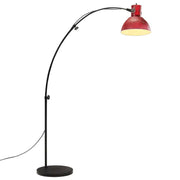Industriële vloerlamp met E27 fitting in verweerd rood stijl - Lampen