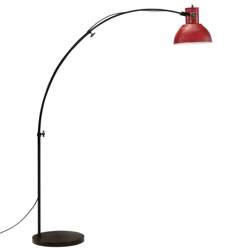 Industriële vloerlamp met E27 fitting in verweerd rood stijl - Lampen