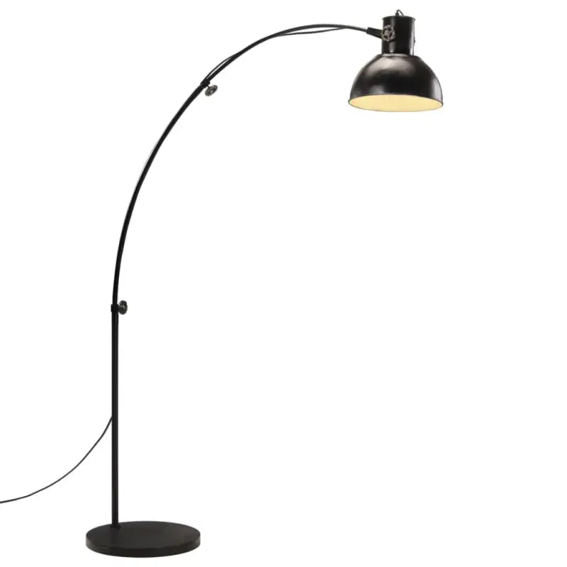 Industriële vloerlamp met E27 fitting in verweerd rood stijl - Zwart / 1 - Lampen
