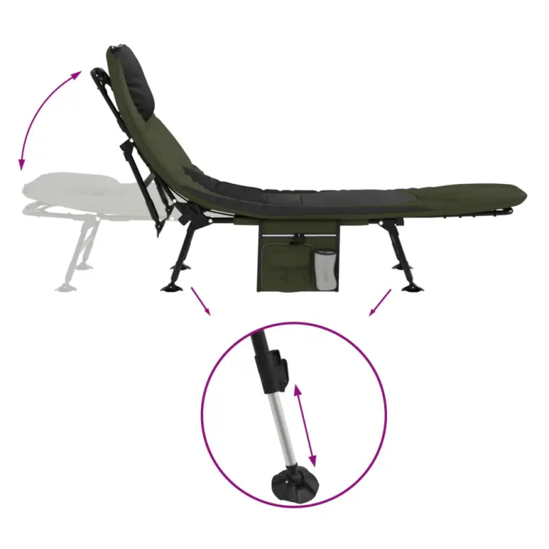 Inklapbaar Visbed voor binnen en buiten activiteiten - Tuinbedden