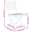 Inklapbare Bamboe Tuinstoelen voor Buiten en Terras - Tuinstoelen