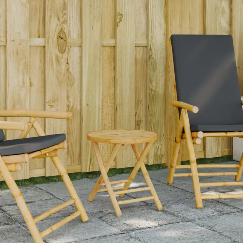 Inklapbare bamboe tuintafel voor terrasgebruik - 45 x 45 cm / 1 - Tuintafels