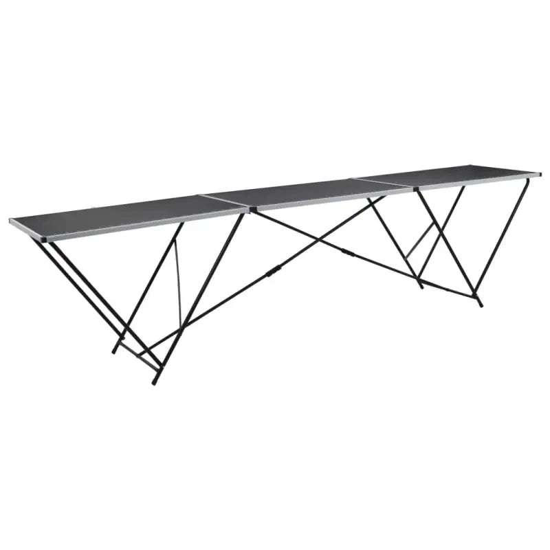 Inklapbare MDF tafel met stalen buispoten voor behang en knutselprojecten - 1 / 300 cm - Klaptafels