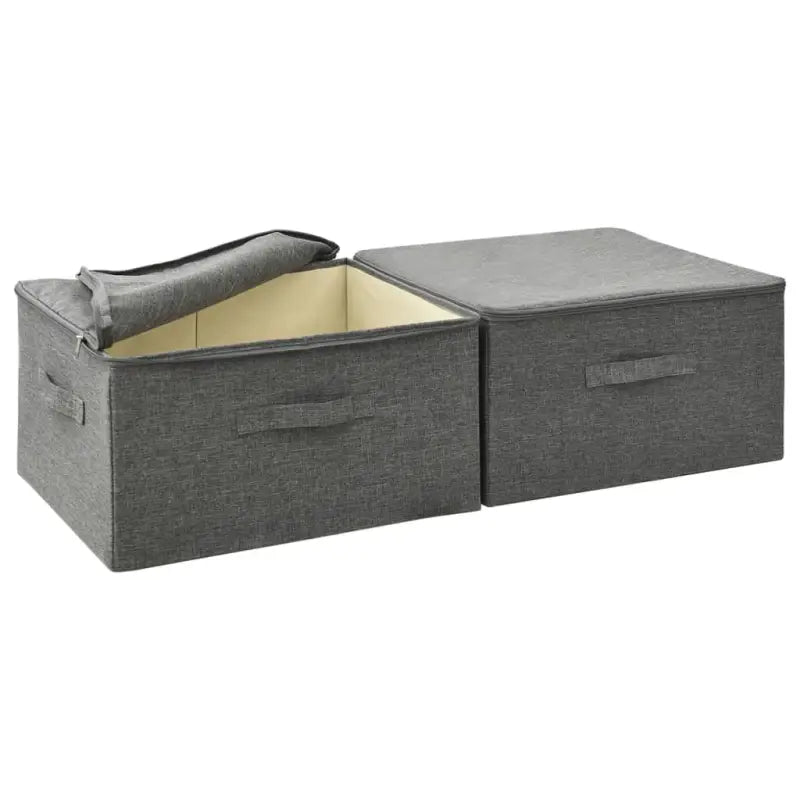Inklapbare opbergdozen voor praktische en decoratieve opbergruimte - Antraciet / 2 - Opbergdozen