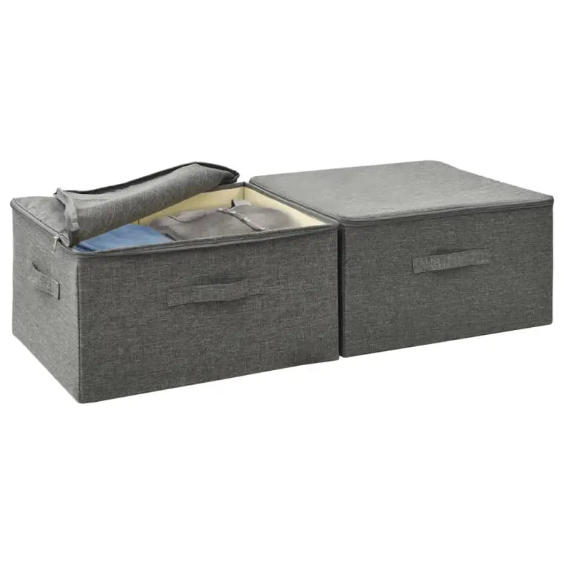 Inklapbare opbergdozen voor praktische en decoratieve opbergruimte - Antraciet / 2 - Opbergdozen
