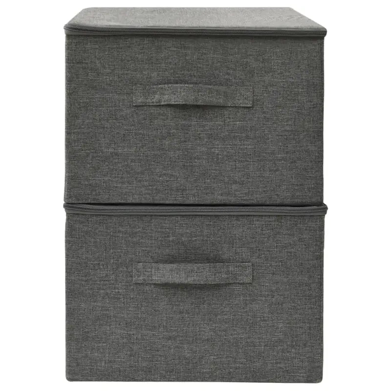 Inklapbare opbergdozen voor praktische en decoratieve opbergruimte - Antraciet / 2 - Opbergdozen