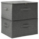 Inklapbare opbergdozen voor praktische en decoratieve opbergruimte - Antraciet / 2 - Opbergdozen