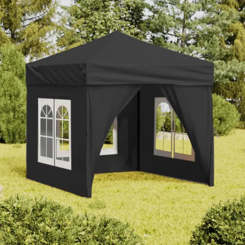 Inklapbare partytent met 210D Oxford stof voor buitenevenementen - Antraciet / 2 x 2 m / 1 - Partytenten & prieëlen